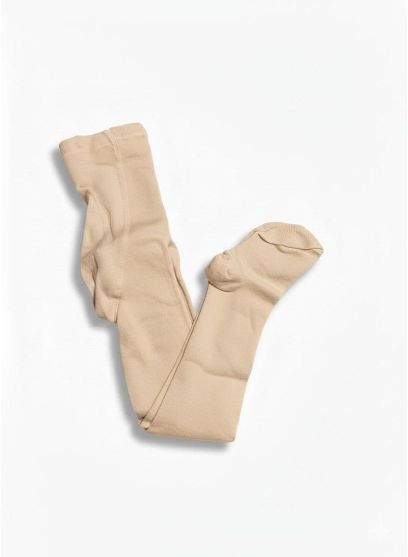 Ghalia Girls Tights– Beige | Baby Tights - Image 3